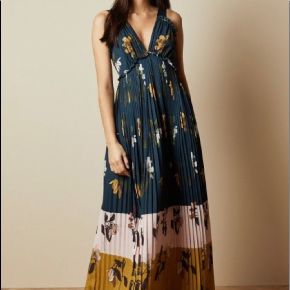Never Worn Ted Baker Pleated Maxi